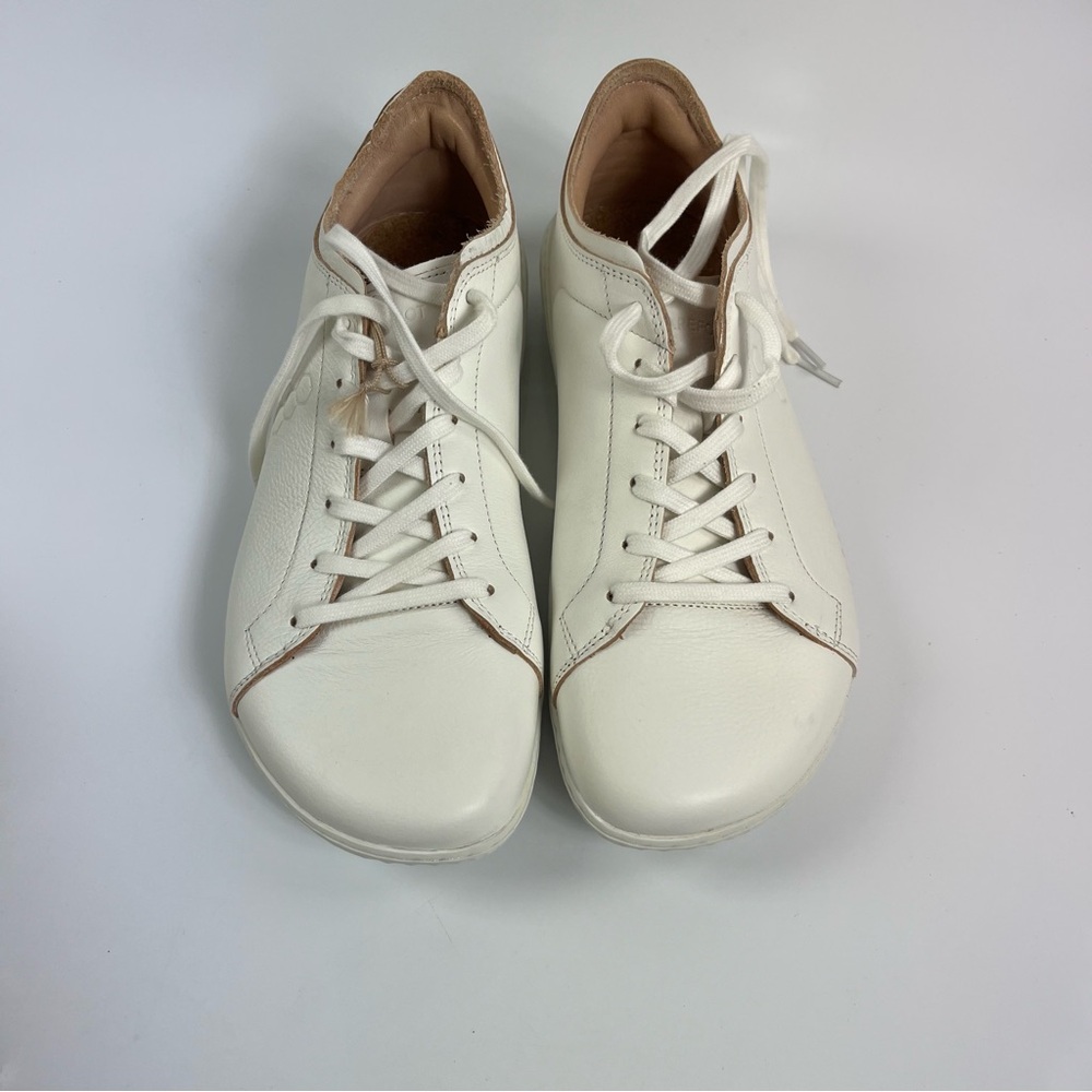 Vivobarefoot Men's Geo Court Bright White Trainers Leather Sneakers US 8…
